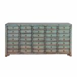Block & Chisel blue oriental sideboard with antique finish