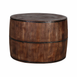 round mango wood coffee table