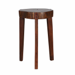 Tripod wooden stool made from acacia wood