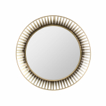 Block & Chisel round mirror gold 