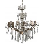 Block & Chisel iron and acrylic chandelier