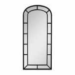 Large arched mirror black