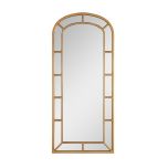 Large arched mirror gold 