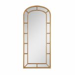 Large arched mirror gold 