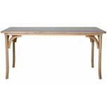 Block & Chisel rectangular oak wood dining table