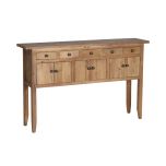 reclaimed elm rustic console with 6 doors and 5 drawers