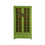 Cabinet with glass doors and drawers