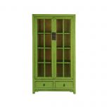 Cabinet with glass doors and drawers