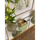 Block & Chisel gold console mirror top