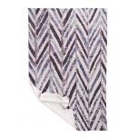 Printed cotton throw zig zag