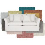 Block & Chisel Yale linen upholstered 2.5 seater sofa