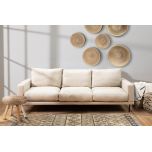 RUSTIC RUG NATURAL AND BLACK