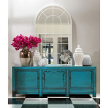 turquoise lacquered chinese sideboard