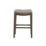 modern counter stool upholstered seat with oak legs