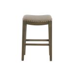 modern counter stool upholstered seat with oak legs