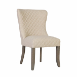 Block & Chisel linen padded upholstered dining chair