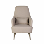 fully upholstered Emily chair in linen 
