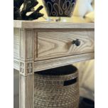 Ashwood bedside table with one drawer and shelf