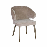Block & Chisel camel velvet upholstered dining chair