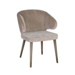 Block & Chisel camel velvet upholstered dining chair