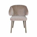 Block & Chisel camel velvet upholstered dining chair