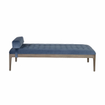 Millie Daybed with headrest and tufted details in blue