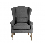 dark chocolate upholstered wingback Château Collection 