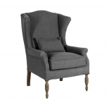 dark chocolate upholstered wingback Château Collection 