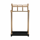 Block & Chisel gold and iron umbrella stand