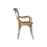 Anitque oak cross back carver dining chair 