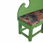 Bench limited edition green multi coloured seat cushion 
