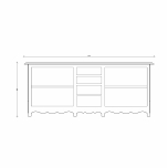 Block & Chisel 4 drawer sideboard