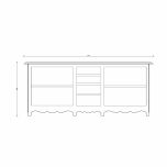 Block & Chisel 4 drawer sideboard