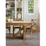 Pacific oak cross back dining chair 