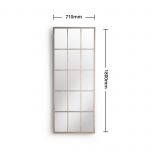 Block & Chisel rectangular standing mirror with black frame