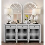 3 door lattice sideboard