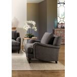 Mission armchair in Caviar