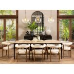 metal and wood Shard contemporary dining table made in south africa