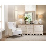 Block & Chisel 4 drawer sideboard in white