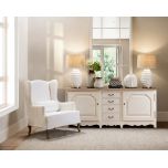 slipcover wingchair with oak legs