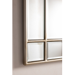 Block & Chisel rectangular mirror with silver wooden frame