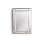 Block & Chisel rectangular mirror with silver wooden frame
