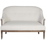 Block & Chisel ivory upholstered 2 seater sofa