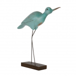 blue bird on stand
