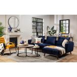 right hand side corner unit in navy