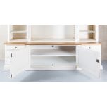 Block & Chisel weathered oak tv unit in antique white