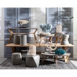 Block & Chisel polyresin coral stand with faux acrylic marble