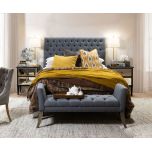 Deep buttoned headboard