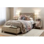 Deep buttoned headboard