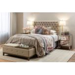 Block & Chisel cream wool rug with diamond detail